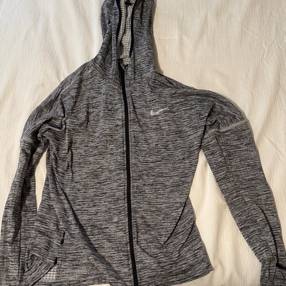 Nike Women's Heathered Gray Hooded Jacket